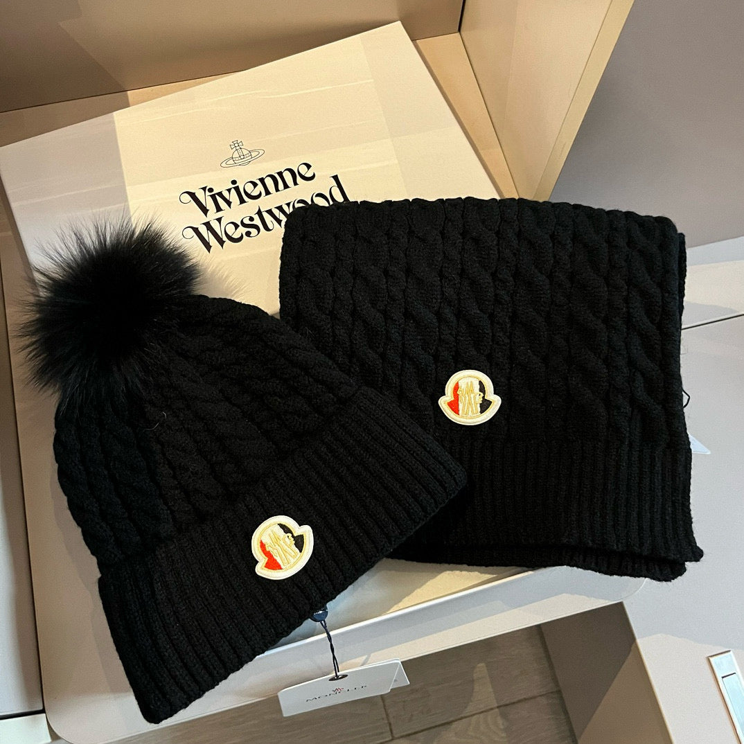 Scarf and Beanie Set 2PCS