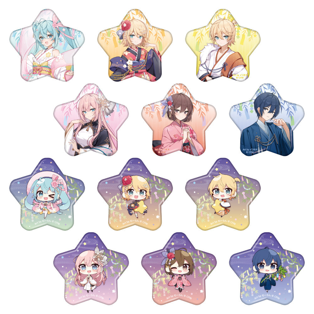 Hatsune Miku - Akihabara Festival 2024 - Trading Star Can Badge Tanabata Ver.
