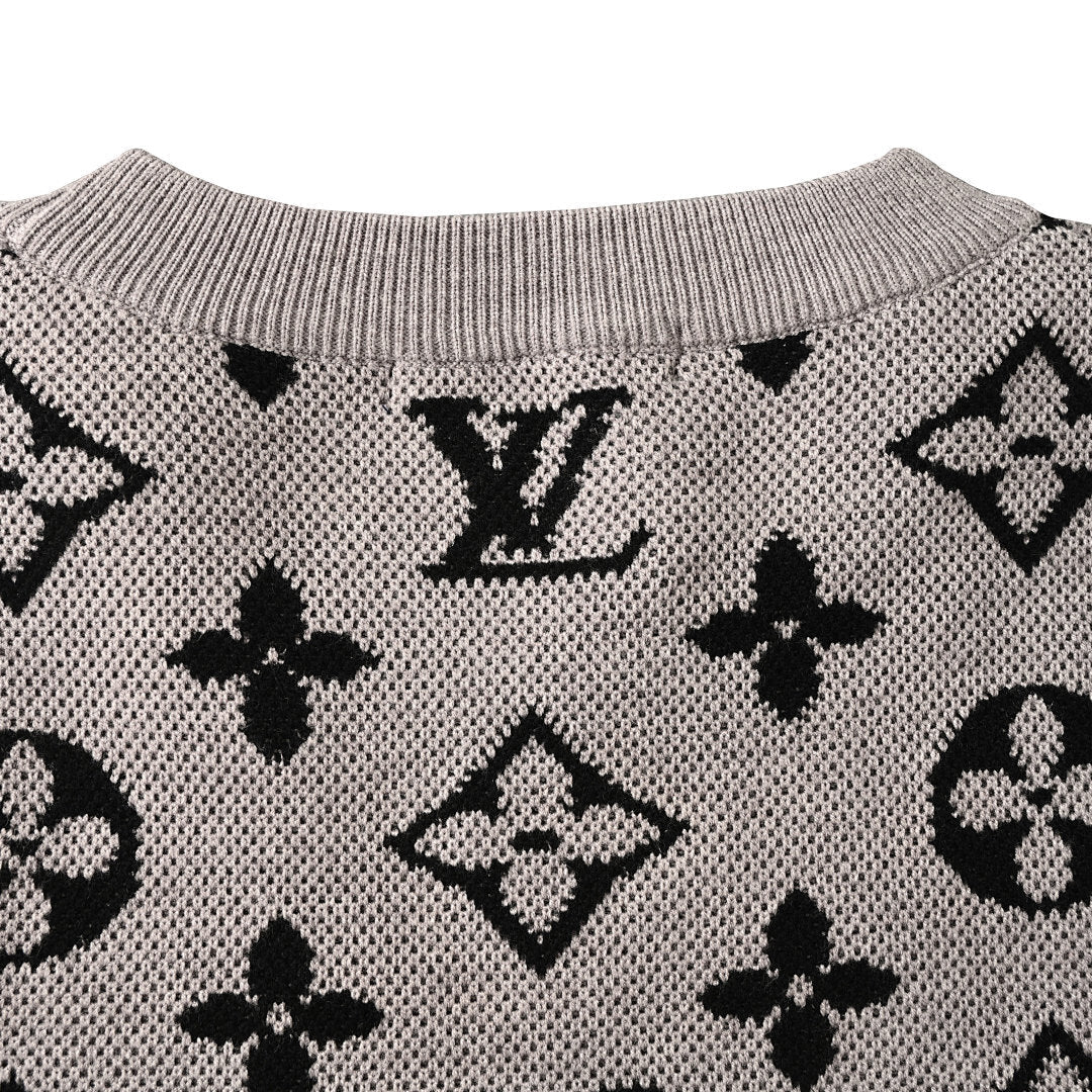 Louis Vuitton Monogram Jacquard Cotton Sweatshirt