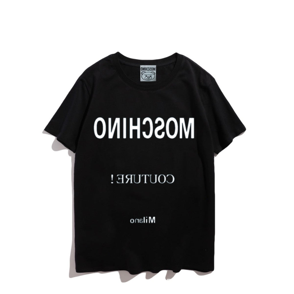 Moschino T-shirt Bear Printed Short-Sleeved T-shirt Couple Wear