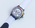 Rolex White Dial Strap Watch — hero